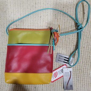 ili crossbody leather bag with rfid blocking New York NWT